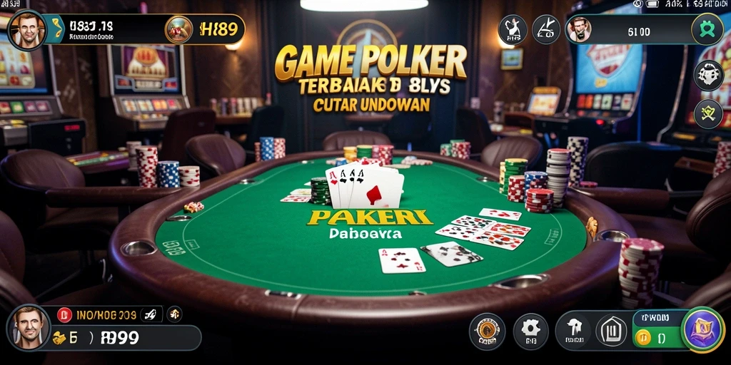 Tampilan gameplay seru di H89 dengan aksi Poker yang mendebarkan.
