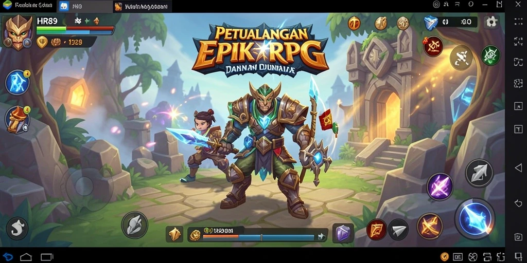Tampilan gameplay menakjubkan dari HR89 dengan karakter beraksi.