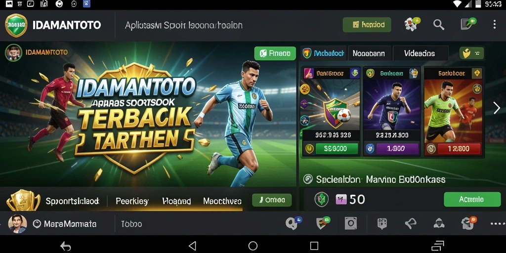 Screenshot permainan IDAMANTOTO yang menarik dengan fitur taruhan olahraga.