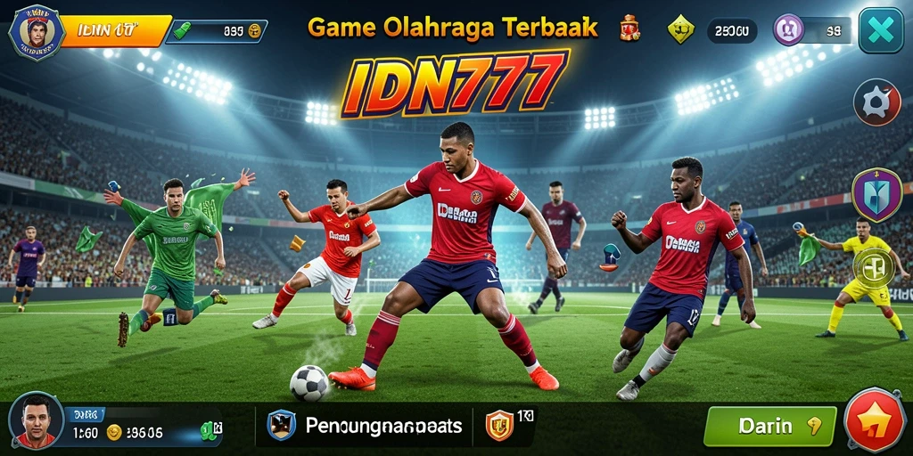 Tampilan gameplay IDN777 dengan aksi olahraga yang seru.
