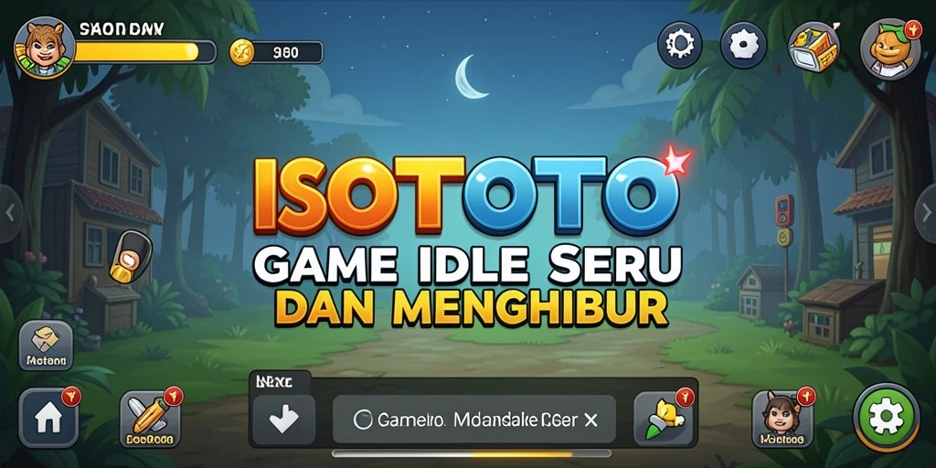 Tangkapan layar utama ISOTOTO menampilkan gameplay menarik dalam mode Idle.