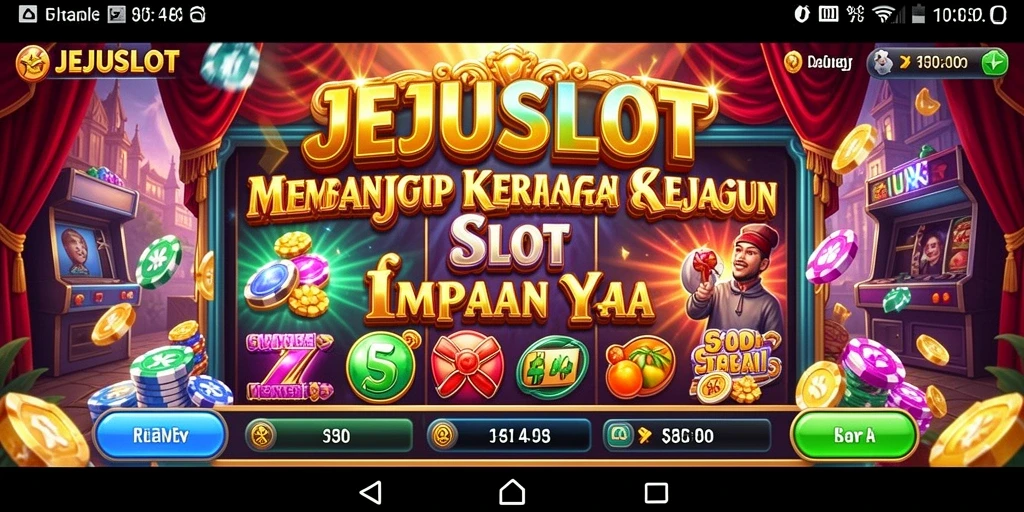 Tampilan gameplay seru di dunia kasino virtual JEJUSLOT.