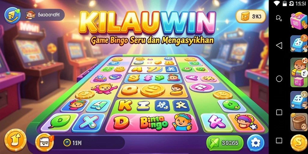 Screenshot KILAUWIN menampilkan gameplay Bingo yang menarik dan interaktif.