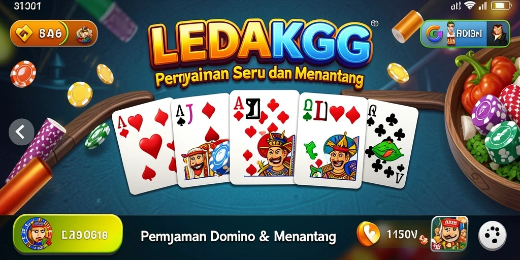 Tampilan menarik gameplay Domino di LEDAKGG.