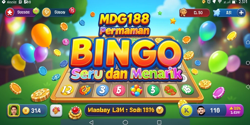 Screenshot gameplay MDG188 menampilkan aksi Bingo yang seru.