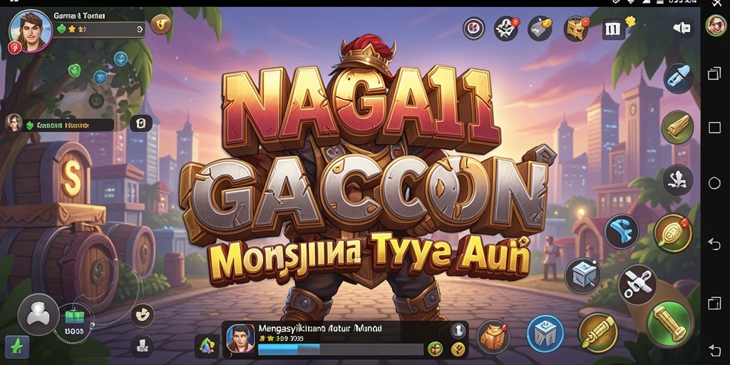 Screenshot gameplay NAGA11 menunjukkan momen membangun bisnis yang seru.