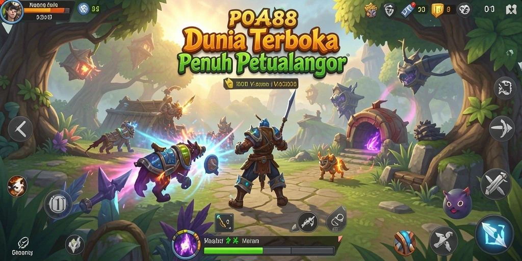 Screenshot gameplay POA88 menampilkan dunia terbuka yang luas dan detail.