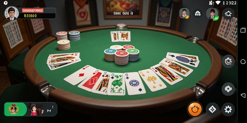 Gameplay seru dalam S9S9 yang menampilkan pertandingan Gaple.