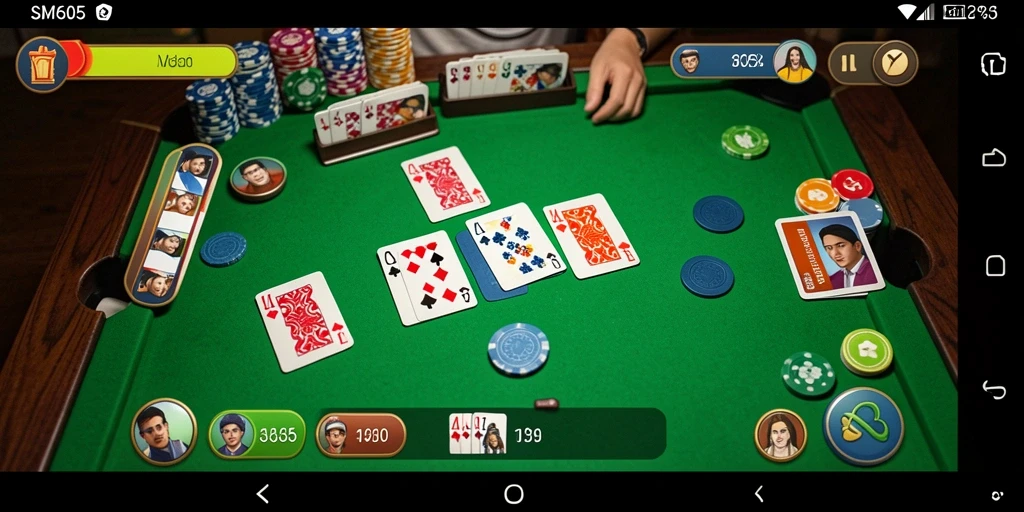 Tampilan gameplay Gaple yang seru di SM605.