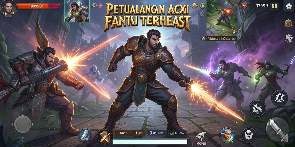 Tampilan menarik dari gameplay T9999 yang seru.