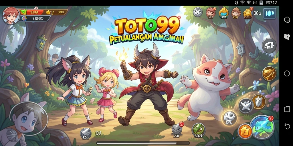 Screenshot TOTO99 menampilkan karakter Anime dalam pertarungan epik.