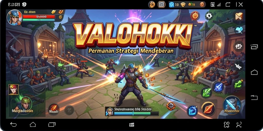 Tampilan gameplay menarik dari VALOHOKI yang menampilkan strategi mendebarkan.