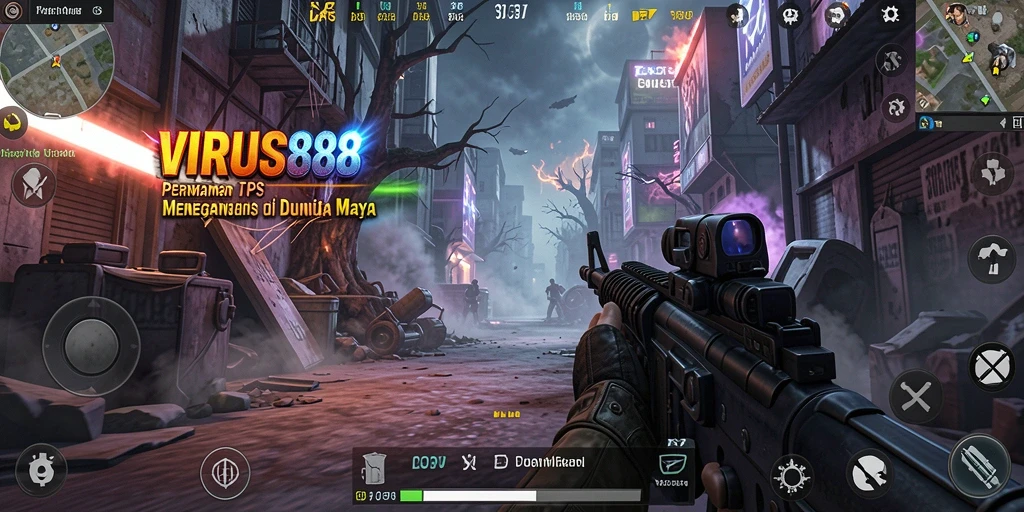 Gameplay TPS menegangkan dalam VIRUS88 dengan aksi tak terbendung.