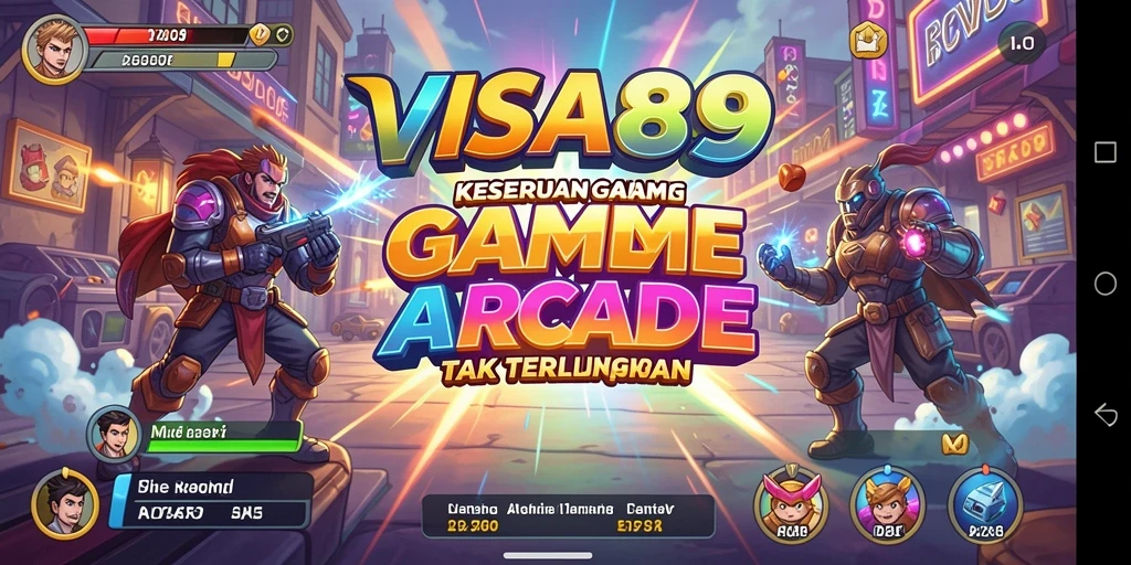 Tampilan gameplay seru dari VISA89 dengan aksi Arcade yang mendebarkan.